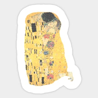 A polygonal Kiss Sticker